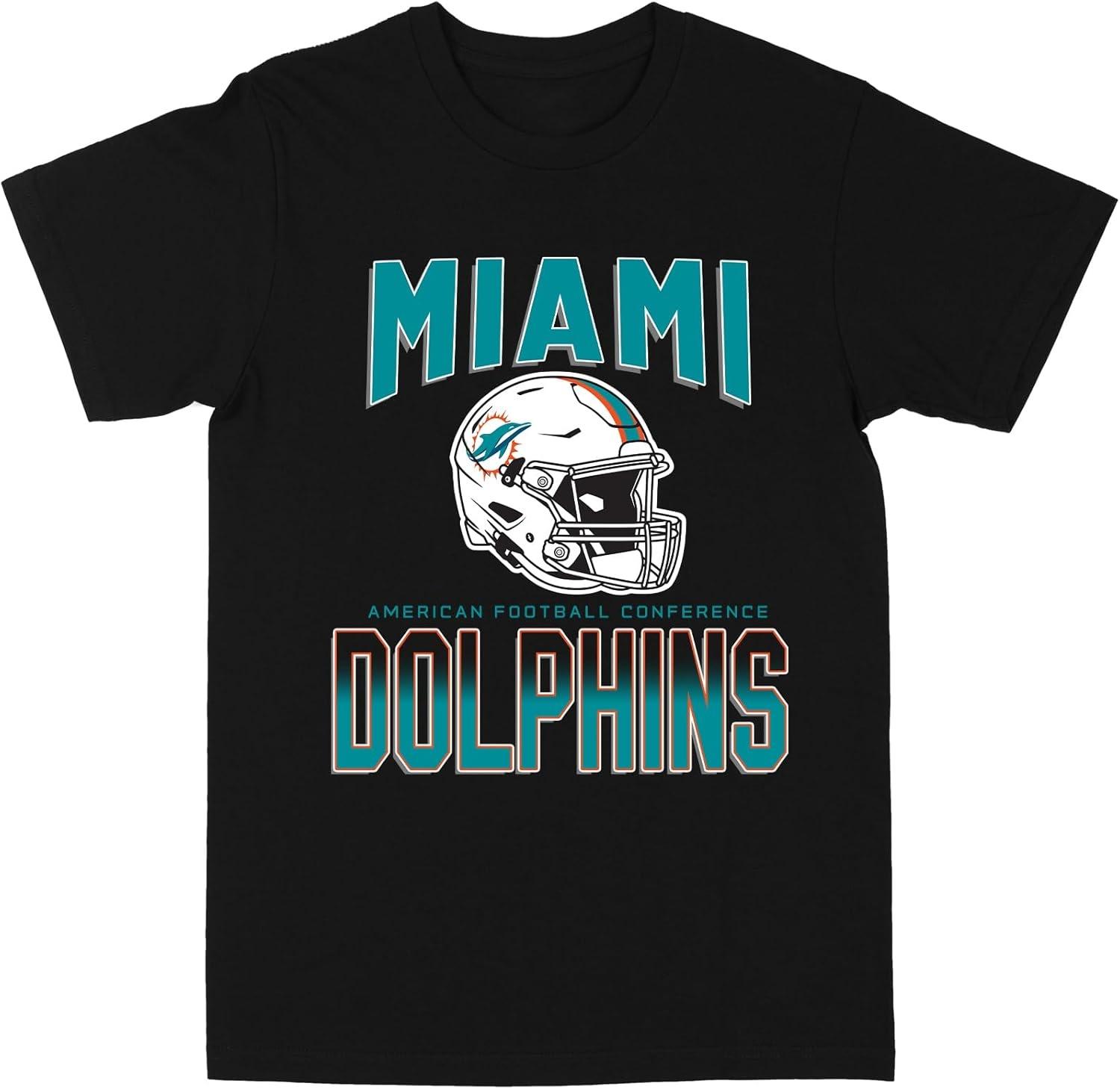 Филкос НФЛ Майами Долфинс Футбольная Конференция Черная Футболка XXXXXL чёрный