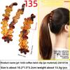 Banana Hairpin Ponytail Twist Vertical Clip Elegant Back of The Head Shows Hair VolumeHeadwear