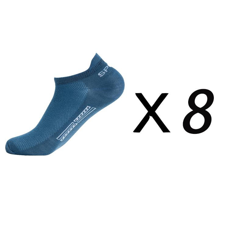 

8 пар мужских летних сетчатых спортивных носков из чистого хлопка, ультратонкие носки, мужские дышащие носки с подтяжкой ушей, дезодорант, впитывающие пот, размер 40-46 EUR40-46