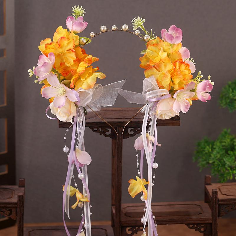 Elegant Ancient Chinese Hanfu Hair Accessories Tassel Headband Fairy Everyday Hairpins Retro Alloy Hairbands