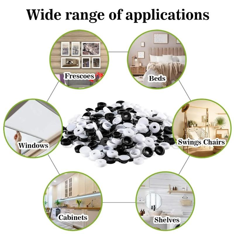 Nails Screw Caps Plastic Protective Covers 2 Colors Phillips Screw Decorative Cover Cross Screw Folding Cap