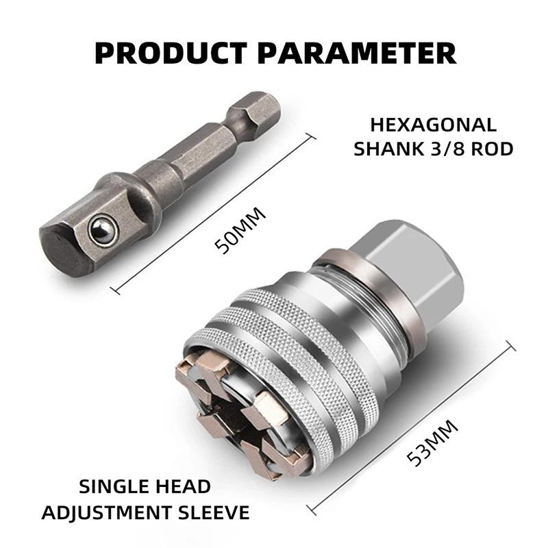 3/8 Zoll 24 Zähne 72 Zähne Teleskop-Kippkopf-Ratschenschlüssel Sechskantschaft 3/8 Gelenkstange Einzelsteckdose
