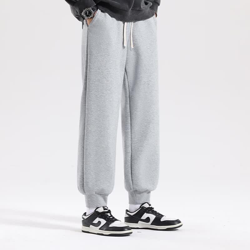 MINISO Men's Cotton Tapered Sweatpants