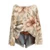 Womens  Fall Sweaters Long Sleeve Print Tops Pullover Sweaters Loose Dressy Casual Basic Clothes