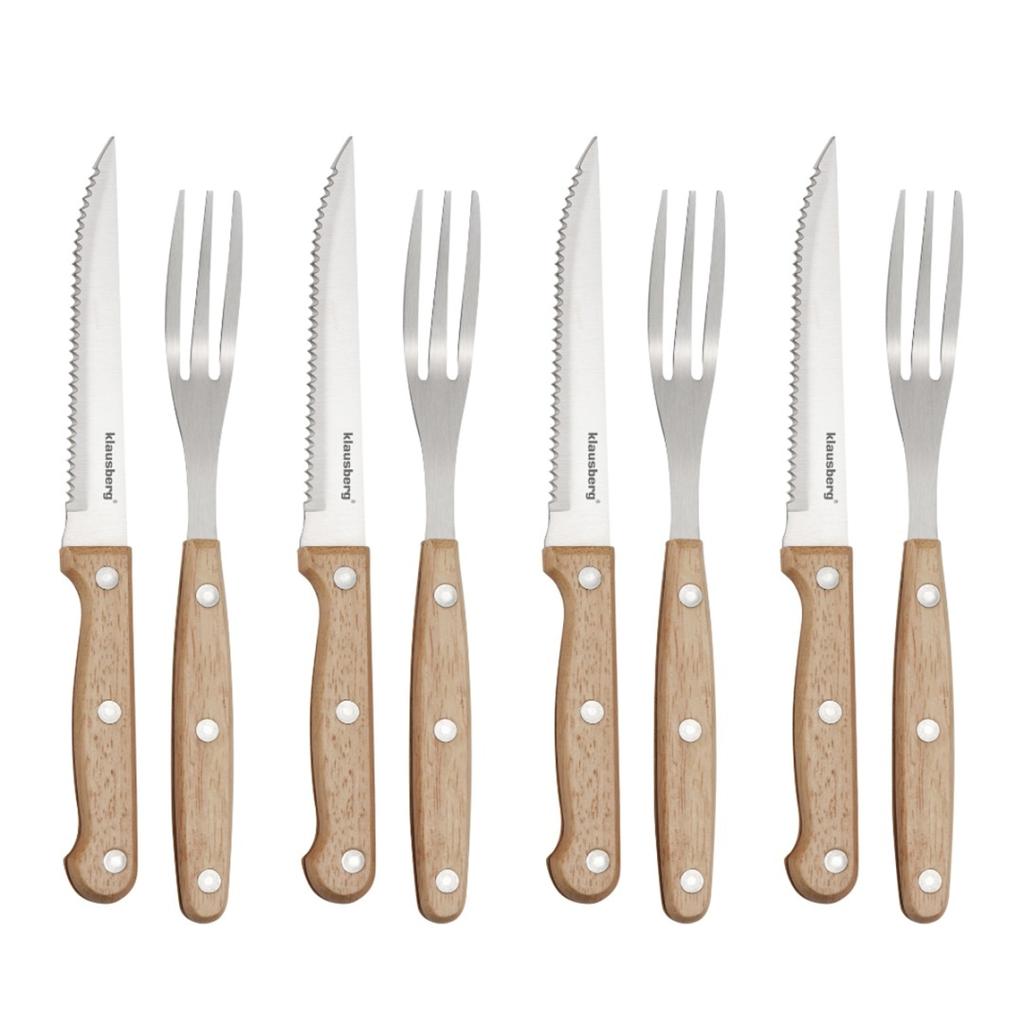 ZESTAW SZTUĆCÓW SZTUĆCE DO STEKÓW 8 Szt. KLAUSBERG KB-7976