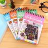 DIY Sketchbook Scratch Stickers Notepad Figure Painters Children Gift Toys Creative Imagination Office