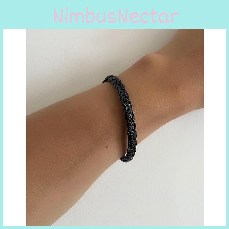 Titanium Steel Minimalist Cuff Bracelet For Unisex Fashion Accessories And Casual Wear