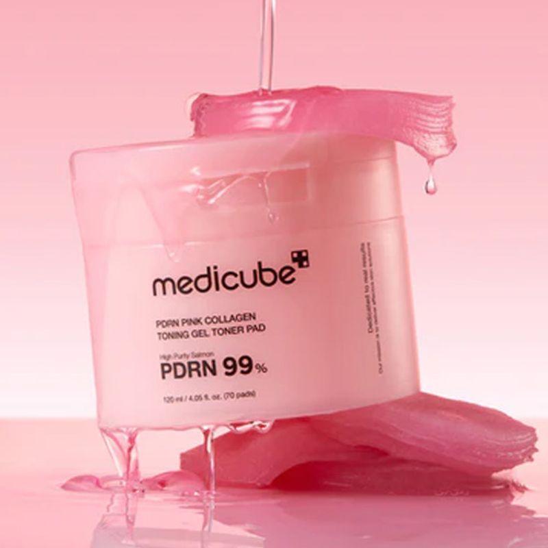

[MEDICUBE] PDRN Pink Toning Gel Toner Pad (70ea)