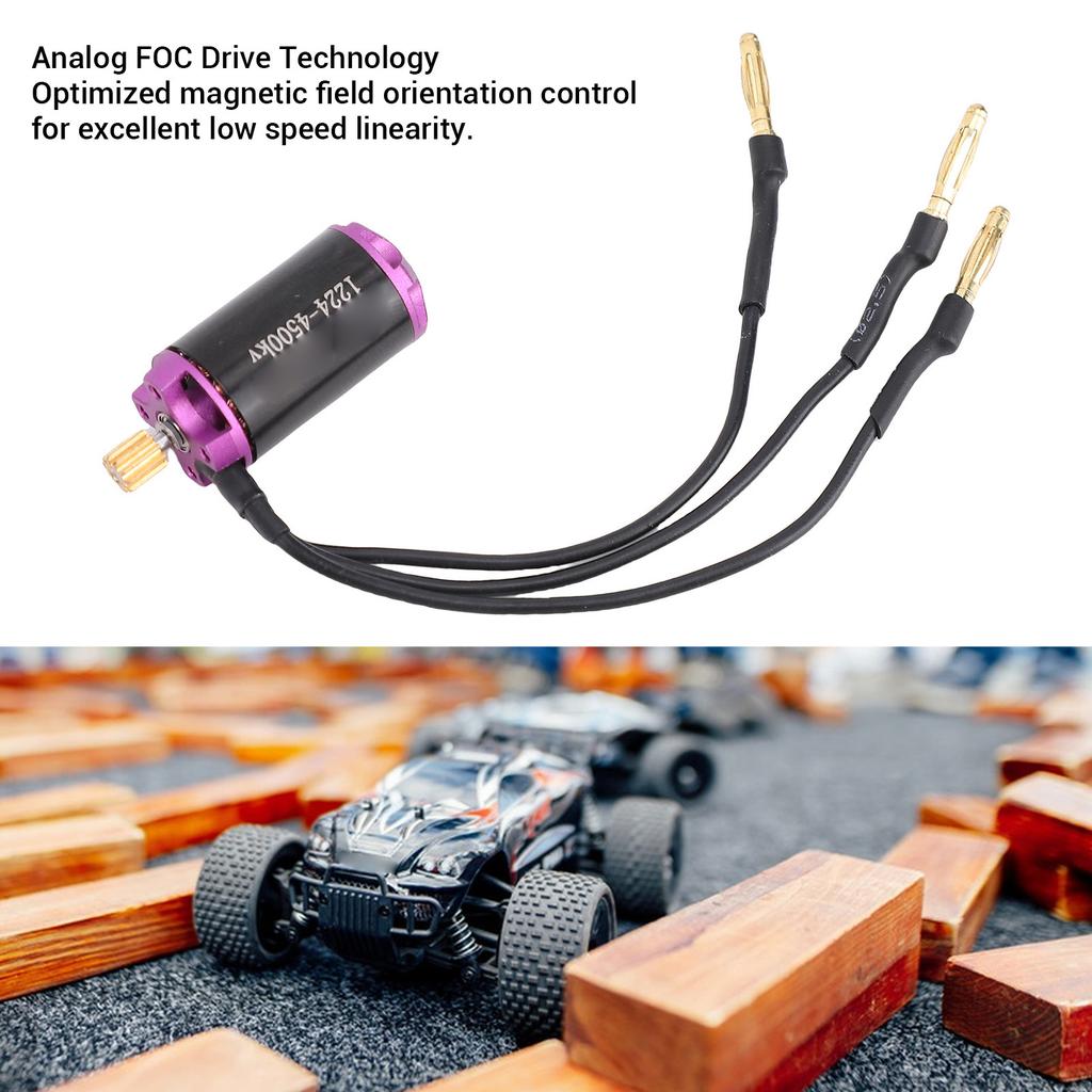1224 4500KV Outer Rotor Motor Fit for SCX24 RC Car Brushless Motor 1/18 1/24 1/28 RC Car Accessories