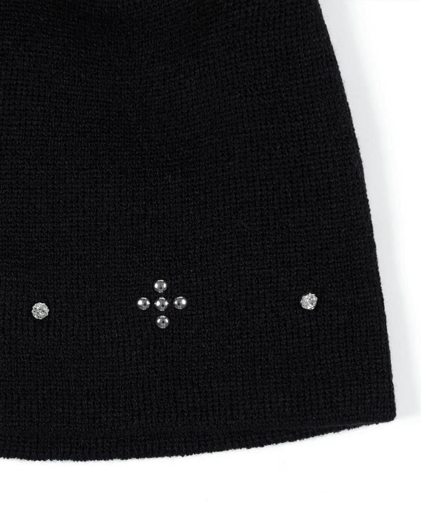 KAIFAI Kf Studded Beanie (Black) K25Ze185