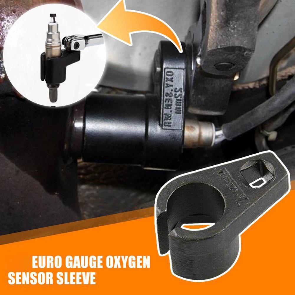 Llave de vaso para quitar sensor de oxígeno de coche Universal Accesorios de vaso automotriz Herramienta para sensor de oxígeno manual de coche 22 mm Remo de accionamiento B9T6