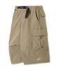 TRILLION Utility Belt Multi Cargo Bermuda Shorts_Beige