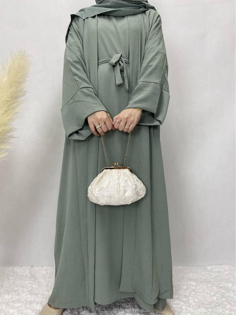 Women's Solid Color Muslim Robe: Multi-Color, Plus Size, Autumn Collection