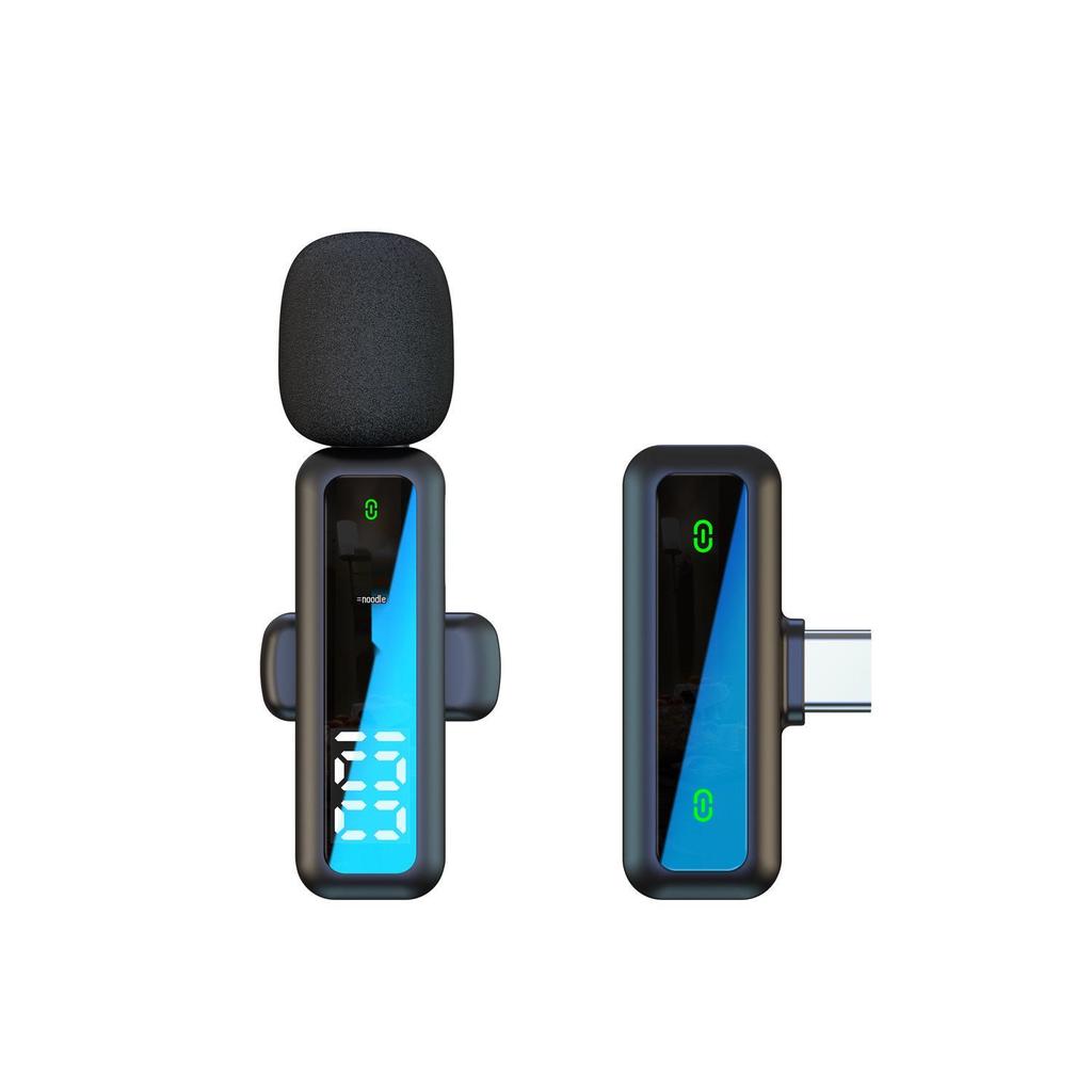 Universal Wireless Lapel Microphone with Noise Reduction for Outdoor Recording and Live Broadcasts