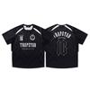 Mens Oversized Streetwear Polo Shirt With Embroidered - Retro Urban Casual Tee