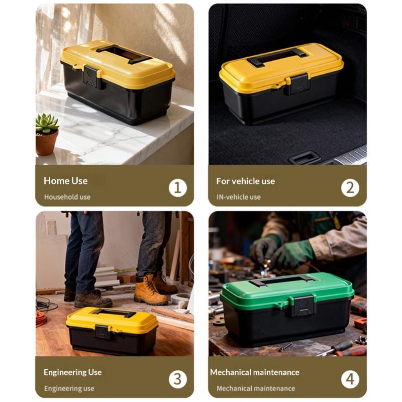 Hardware Tool Box Home Multifunctional Large Capacity Thickened Maintenance Tool Storage Carrying Case Maintenance