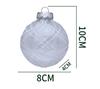 8CM Transparent Christmas Ball Set - New Style Christmas Tree Ornaments & Scene Decorations