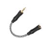 3.5mm to 2.5mm Sound Cable Female to Male Single Crystal Copper Core 8 Strands Lossless Sound