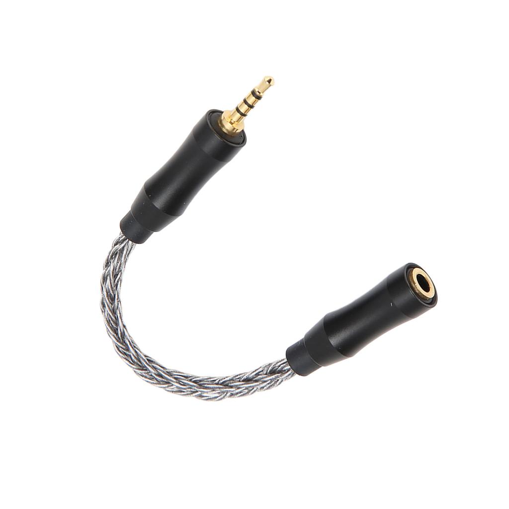3.5mm to 2.5mm Sound Cable Female to Male Single Crystal Copper Core 8 Strands Lossless Sound