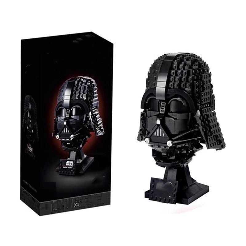 Star Wars Series Darth Vader Helmet Mask Model Assembly Small Parts Gift For Children - Educational Building Block Toy