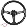 2025 New 345mm Grip Racing 350mm ABS Steering Wheel 6 Bolt Design Lightweight Construction Universal Vehicle Compatibility