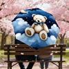 1PC Bear Clouds Umbrella-8-Rib Reinforced, Automatic Open, Lightweight & Durable, Fashion Accessory for Outdoor, J0344