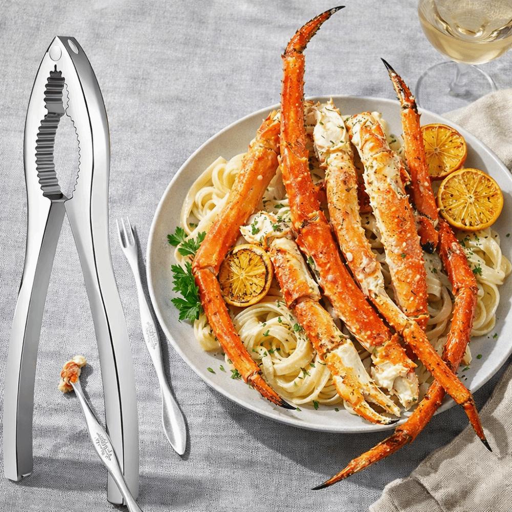 3Pcs/Set Stainless Steel Lobster Crackers and Picks Set Multi-functional Crab Tong  Home