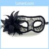 Máscara de Mascarada Veneciana Para Adultos Con Encaje Brillante Accesorio de Disfraz Hecho a Mano Para Fiestas de Halloween