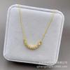 Small Sugar Cube Necklace Women'S Light Luxury Design Simple Versatile Clavicle Chain
