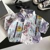 Spring Short-Sleeve Boys' Stylish Casual Shirt - Cool Hong Kong Beachwear