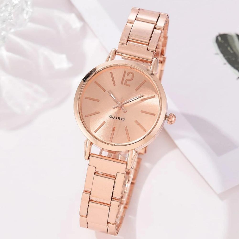 Ladies Watch Temperament Steel Belt Ladies Watch Watch, Simple Trend Ladies Quartz Watch Bracelet Set