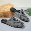 Fashion New Style Fashion Striped Loafers Shoe Women Summer Slip-on Breathable Knitting Flats Woman Comfort Non-slip Soft Bottom Sandals