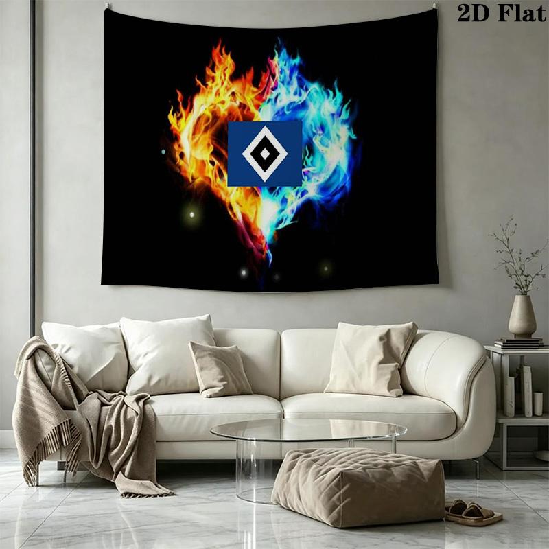 Hsv bilder Wall Tapestry Aesthetic Wall Hanging Printed Fabric Blanket Decorative Tapestries for Bedroom Living Room Home Decor
