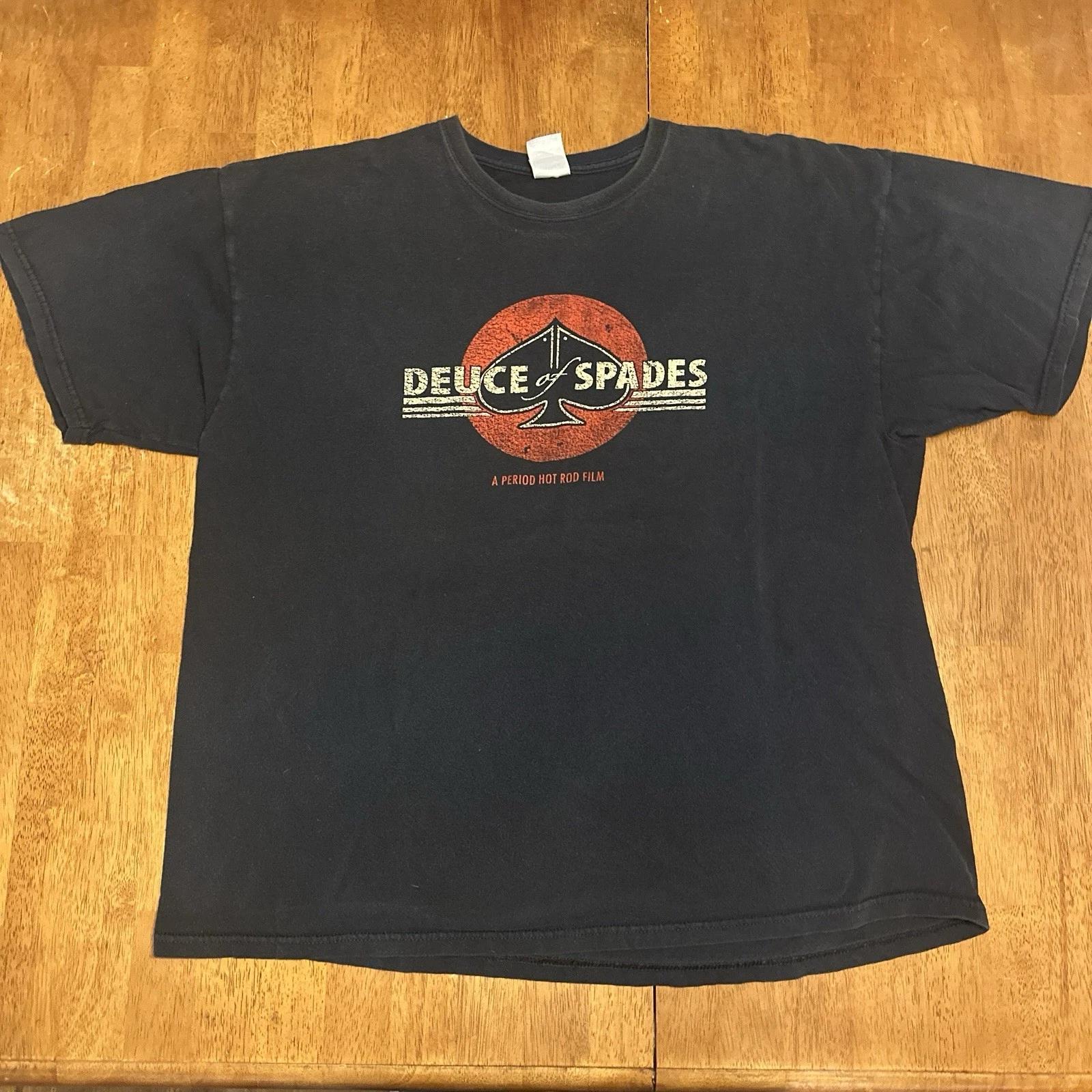 Deuce Of Spades 2011 Hot Rod Movie Promo T Shirt 2XL Rare XL