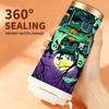 532ml Coffee Cup Halloween Moon Graveyard Ghost Tree Tombstone MotifPortable Thermos Carrier Strap Travel Cup Metal Travel Cup