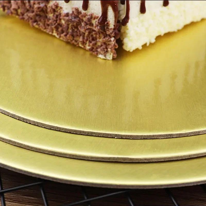 5/10Pcs Round Cake Board Circle Base Plate Disposable Paper Cupcake Dessert Tray Cake Stand Pastry Mat Liners Baking Accessories