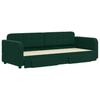 Extendable Daybed with Drawers Dark Green 80x200 Cm Velvet