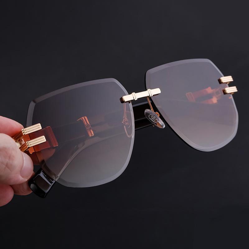 JYL TS Men's Rimless - Unique Sun-Protective Fashion Sunglasses ZZC-7574