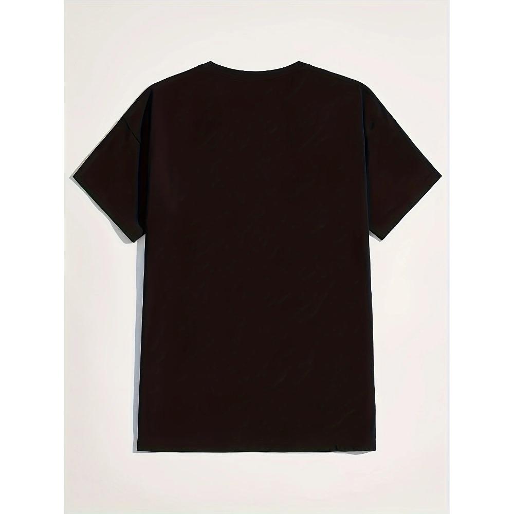 Men's Summer Loose Size 100% Cotton California Print Slim Fit Casual Round Neck Short Sleeve T-shirt Top