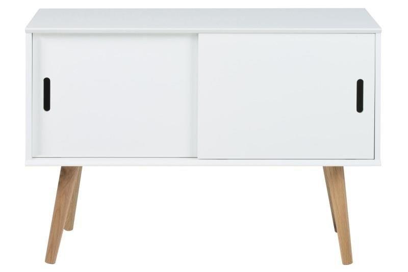 CABINET Mitra chest of drawers white SLIDING DOOR Scandinavian
