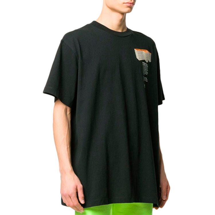 OFF WHITE SS20 T Shirts Men's Crew Neck Moderate Straight Fit OMAA038R201850071088