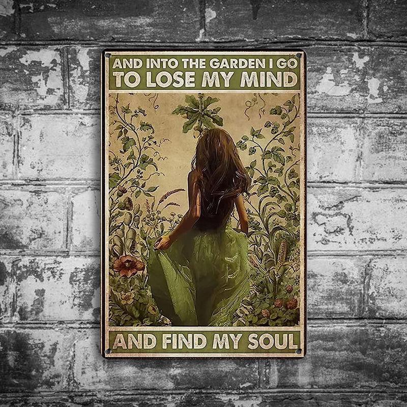 20CM Pastoral Life Artistic Conception Wall Hanging Painting Outdoor Wall Decoration Photography Props Iron Art Old Iron Painting