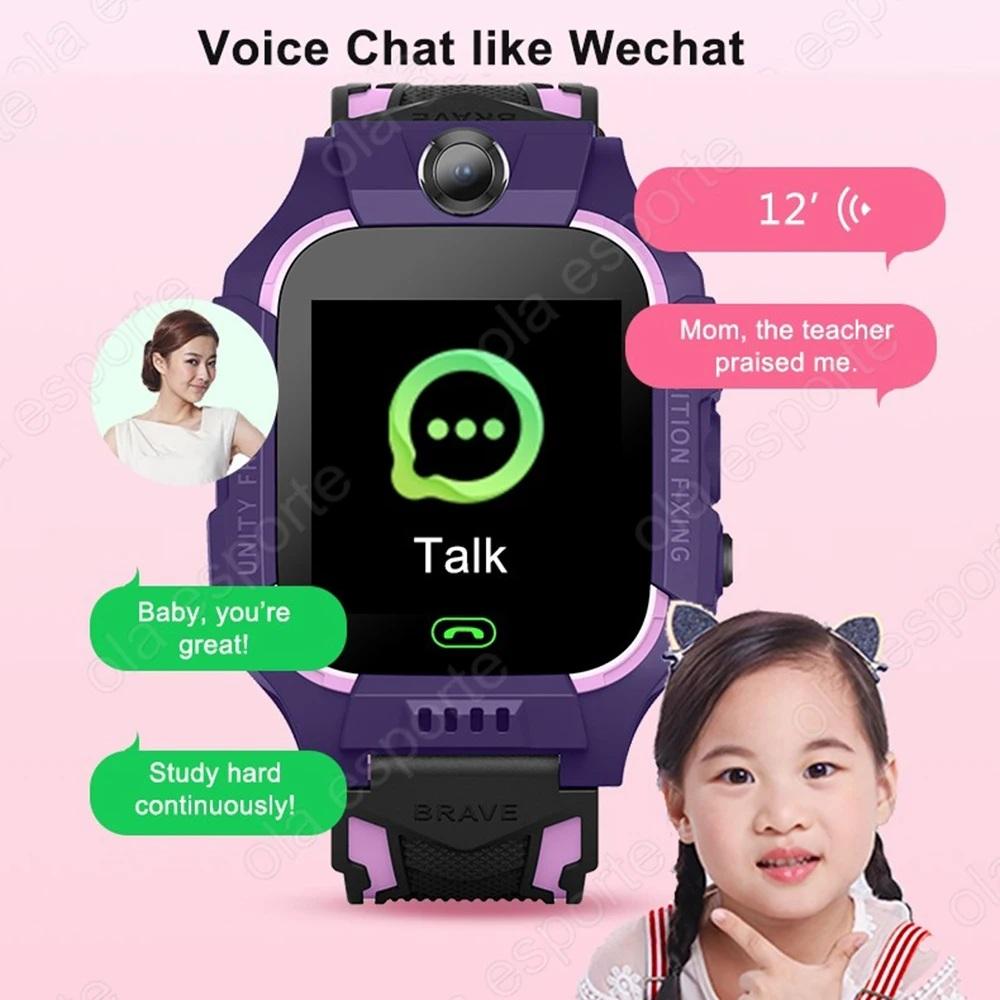 Kids Smart Watch 2G SOS GPS Location Sim Card Call Smartwatch HD Camera Waterproof Watch Gift For Ios Android Children Gifts New