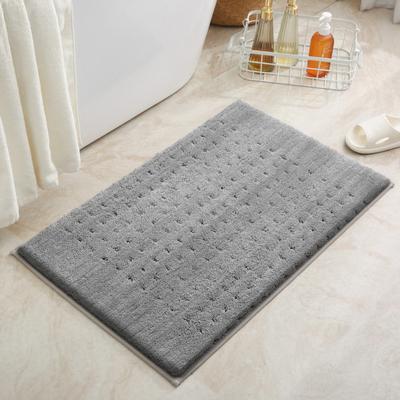 Saugfähige Matte fürs Badezimmer, schnelltrocknende Matte an der Badezimmertür, verdickter Plüschteppich, Toilette, Badezimmer, rutschfeste Matte