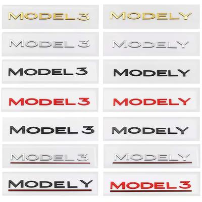 3D ABS Car Letters Badge Sticker Rear Trunk Emblem Decal High-Quality Appearance Styling Accessories