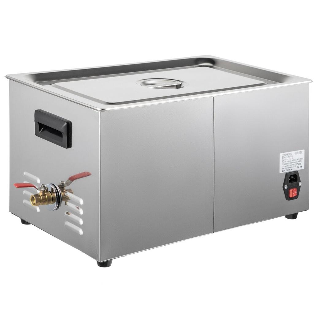 30L Ultrasonic Cleaner Dual Frequency Ultrasonic Cleaning Machine with Heater Jewelry Cleaner for Parts Jewelry Eyeglass Ring Denture Record Circuit