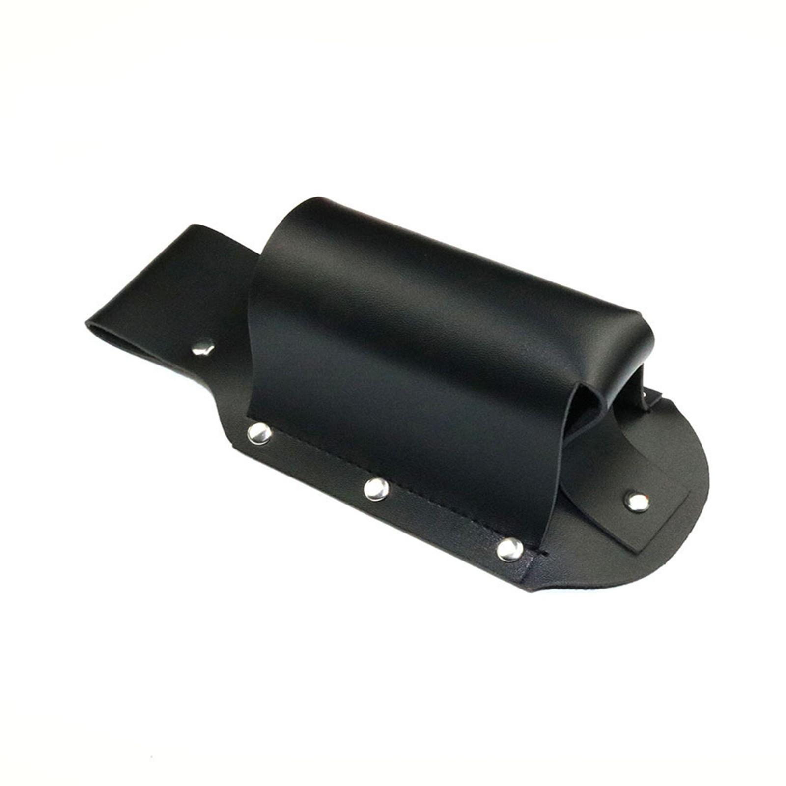 

Поясной кожаный защитный чехол для пивной бутылки, креативный портативный альпинистский уличный чехол для банки, кожаный рукав для чашки, поясная сумка One Size чёрный