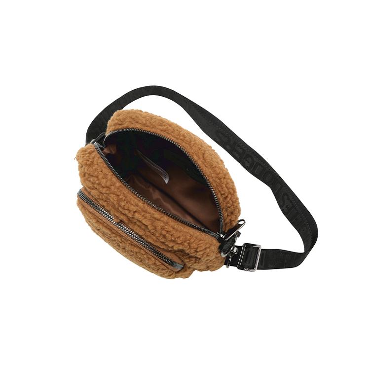 New MLB Polyester Shoulder Bag Crossbody Bag Mini Women's Brown 32BGDF011-07A