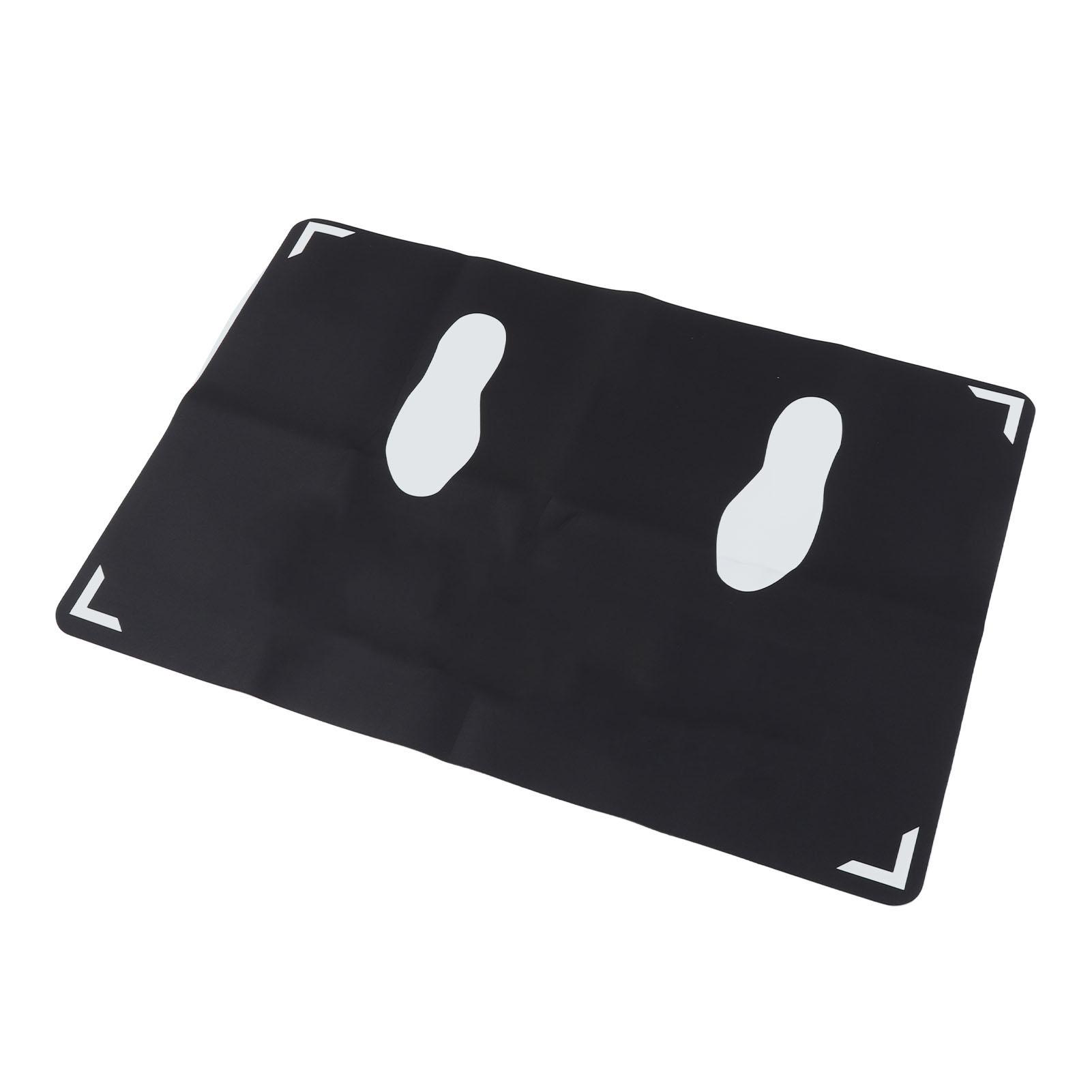 Baseball Hitting Mat with Toes Facing Rubber Improved Skills Baseball Batter Stance Practice Training Mat for Swing Pitching