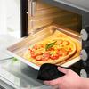 2pcs Pot Holders for Kitchen Clearance Cotton Heat Resistant Pads 17cm/6.69inch Black Oven Pot Holders Trivets Coasters Hot Pads Terry Pots Holder